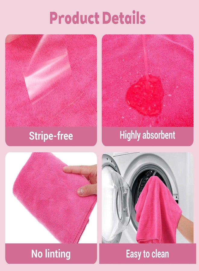 AojSup 6 Pcs Multicolor Extra Large Microfiber Cleaning Cloth 30 x 20 Inch Reusable Thick Cleaning Towel Washable Solid Color Microfiber Towel for Home Office Window Cars Glass - Image 3